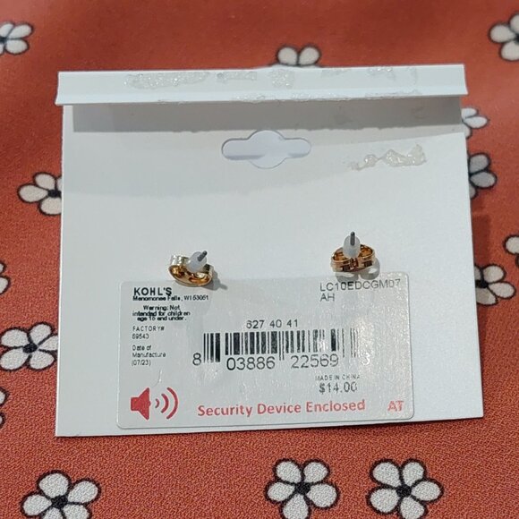 LC Laura Conrad Gold Tone Crystal & Simulated Multi-color Necklace & Earrings - Picture 8 of 10